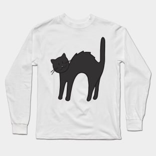 Halloween Black Cat Long Sleeve T-Shirt